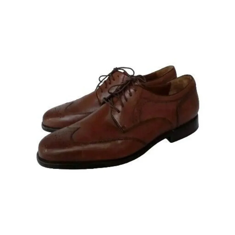 Classic Brown‎ Leather Wingtip Derby Dress Shoes Brogue Oxford Business Formal